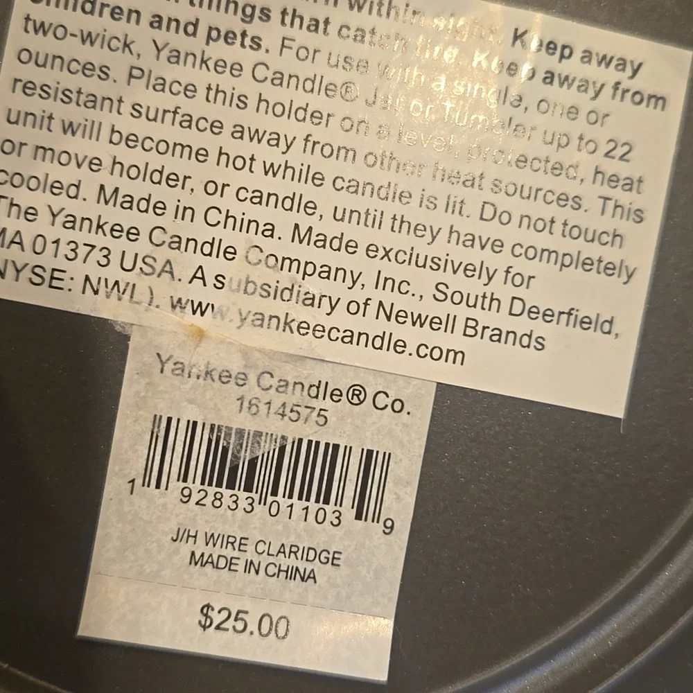 Yankee Candle Company Wire Candle Holder